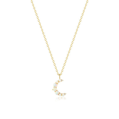 Lunar Opal Pendant Necklace