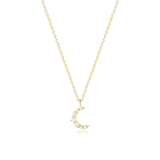 Lunar Opal Pendant Necklace