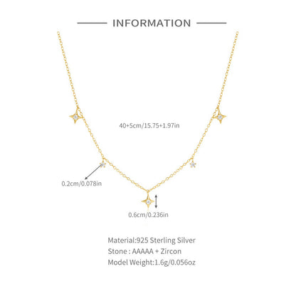 Little Cross Star Necklace