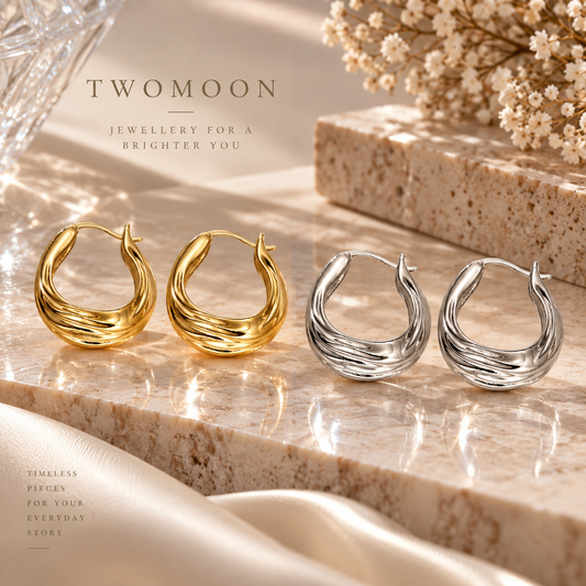 Simple Twisted Hoop Earrings