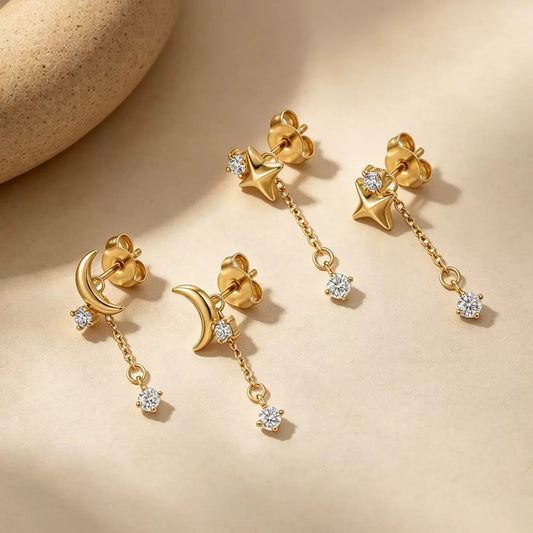 Luna Sparkle Drop Earrings