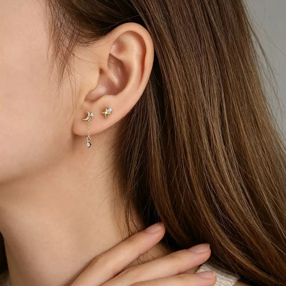 Luna Sparkle Drop Earrings