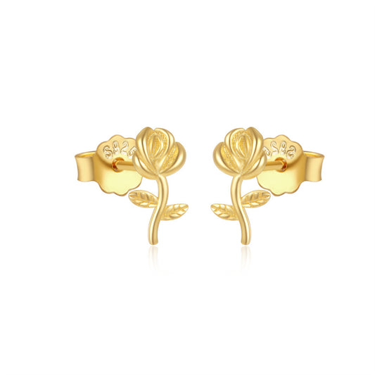 Rose Ear Studs